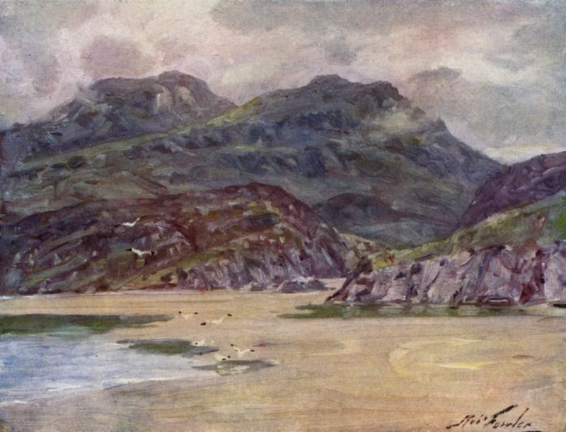 Una Spiaggia Solitaria vicino a Penrhyn Deudraeth da Robert (after) Fowler