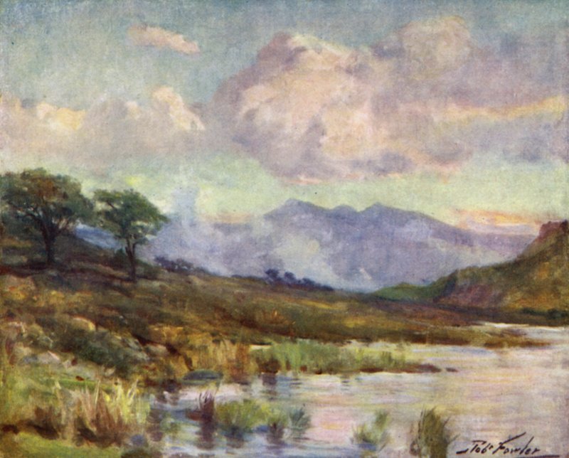 Snowdon dal Lago Capel Curig, sera d