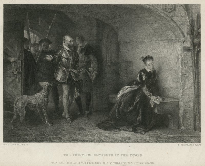 La principessa Elisabetta nella Torre da Robert Alexander Hillingford
