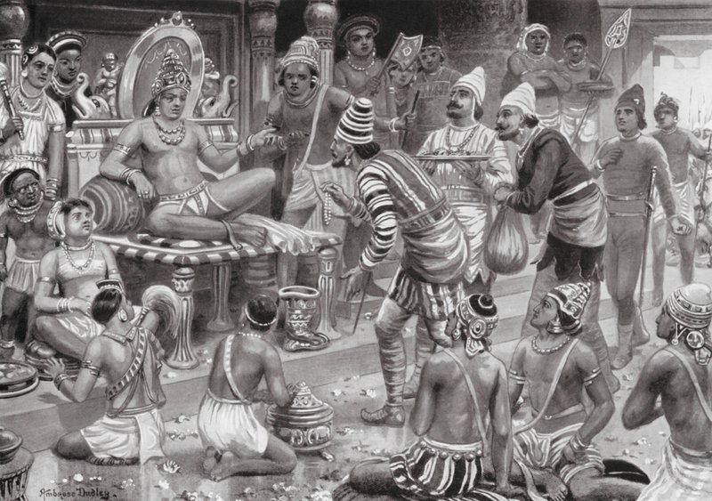 Pulikesin II, il Chalukhya, riceve inviati dalla Persia da Robert Ambrose Dudley