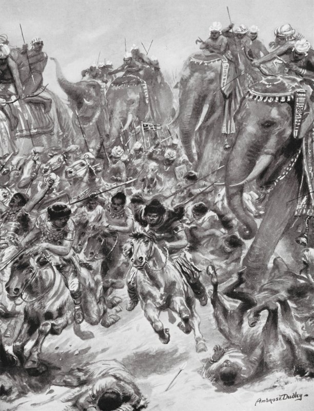 La sconfitta degli Eftaliti, o Unni Bianchi, 528 d.C. da Robert Ambrose Dudley