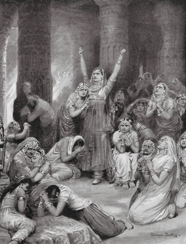 La cerimonia Rajput di Jauhar da Robert Ambrose Dudley