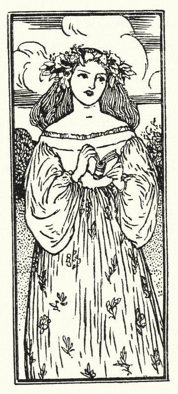 Illustrazione per Poesie di John Keats (litografia) da Robert Anning Bell