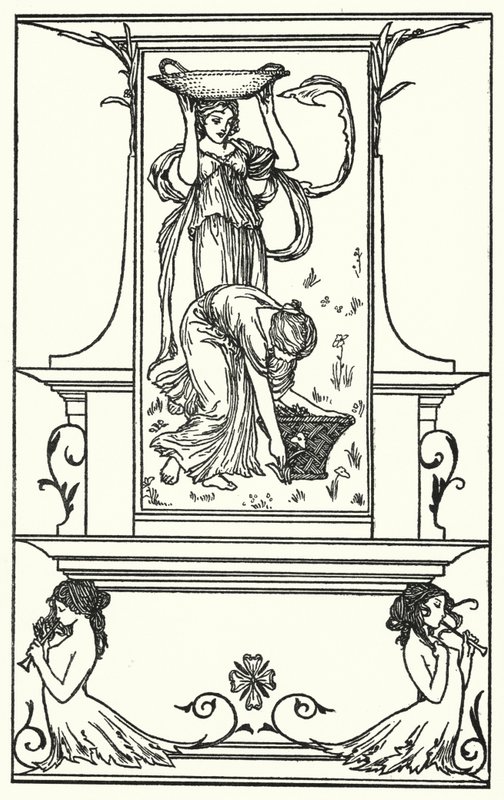 Illustrazione per Poesie di John Keats (litografia) da Robert Anning Bell