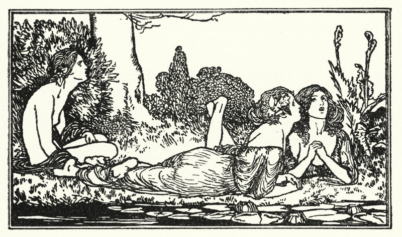 Illustrazione per Poems di John Keats: Endymion da Robert Anning Bell