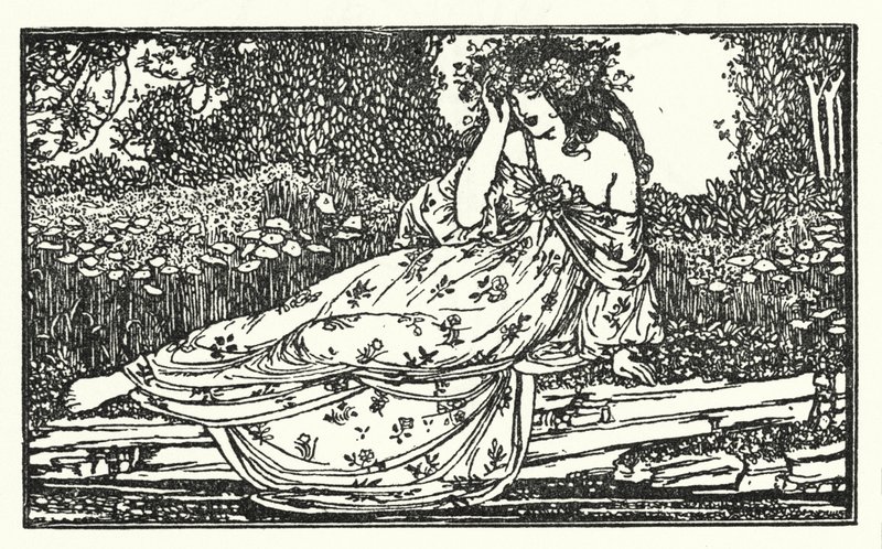 Illustrazione per Poesie di John Keats: Frammento di un