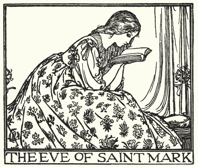 Illustrazione per Poesie di John Keats: La vigilia di San Marco da Robert Anning Bell