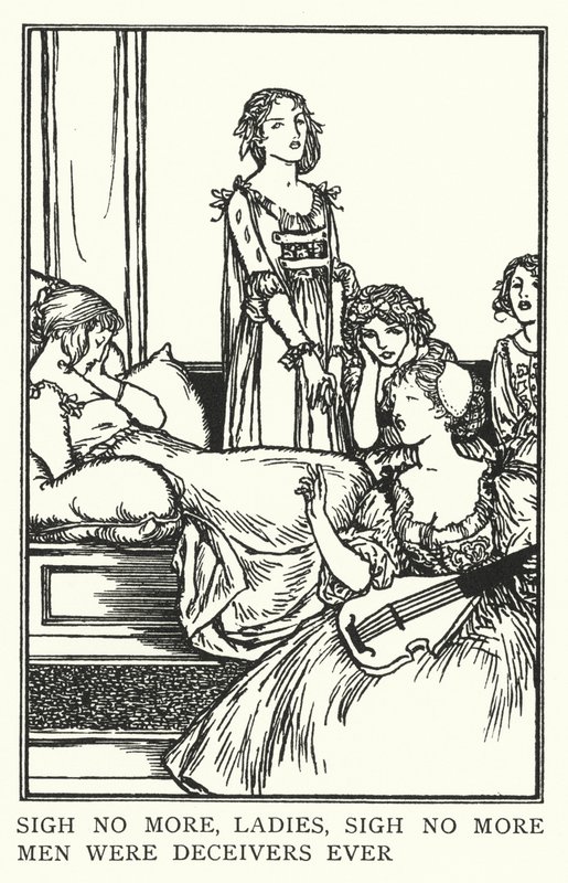 Non sospirate più, signore, gli uomini sono sempre stati ingannatori da Robert Anning Bell