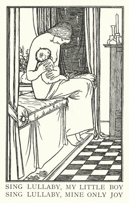 Canta ninna nanna, mio piccolo, canta ninna nanna, mia unica gioia da Robert Anning Bell