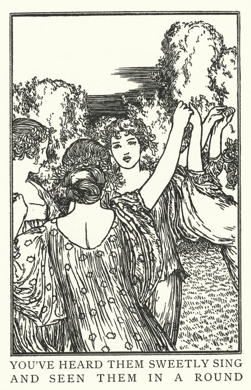 Li hai sentiti cantare dolcemente e li hai visti in un cerchio da Robert Anning Bell
