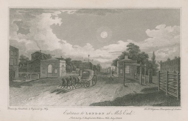 Ingresso a Londra a Mile End da Robert Blemell Schnebbelie
