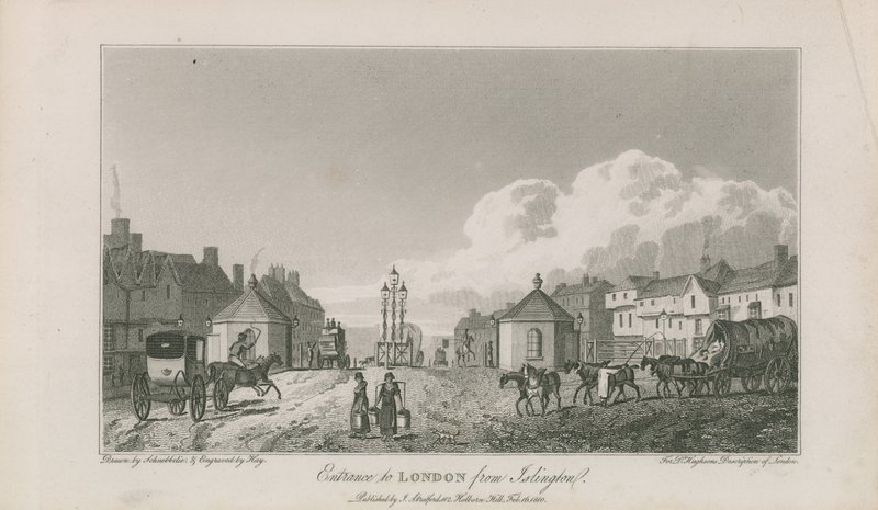 Ingresso a Londra da Islington da Robert Blemell Schnebbelie