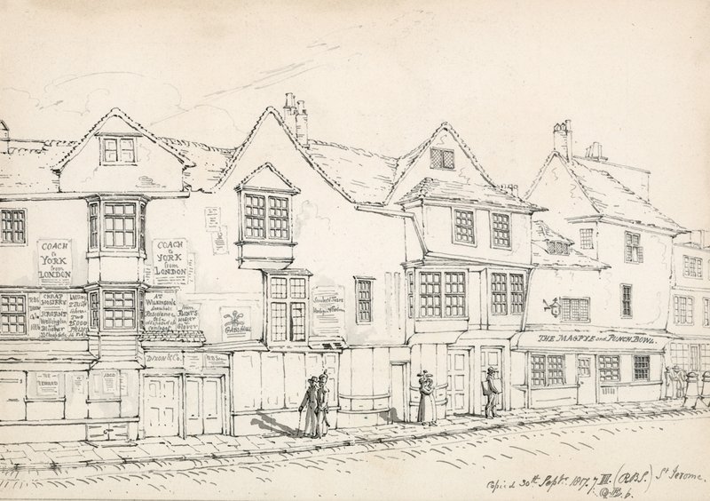 Fenchurch Street, Londra, 1817 da Robert Blemell Schnebbelie