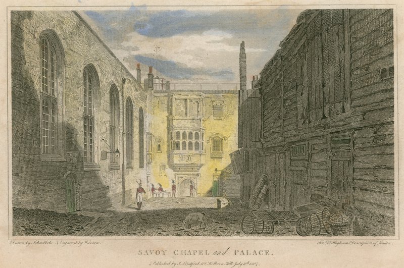 Cappella e Palazzo di Savoy, Londra da Robert Blemell Schnebbelie