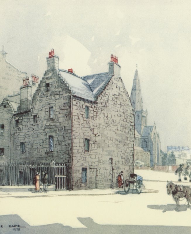 Glasgow: Provands Lordship (litografia a colori) da Robert Eadie