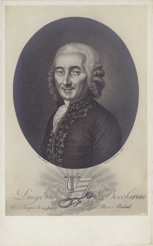 Luigi Boccherini, compositore e violoncellista italiano (1743-1805) da Robert Lefevre