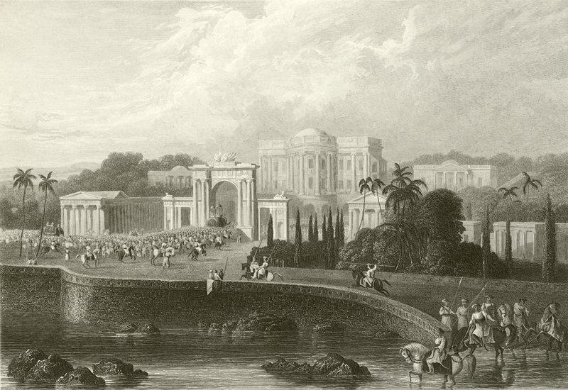 La residenza britannica a Hyderabad da Robert Melville Grindlay