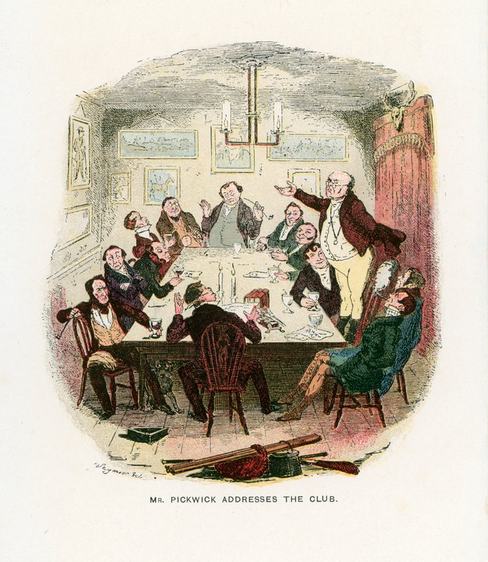 Illustrazione per i Pickwick Papers da Robert Seymour
