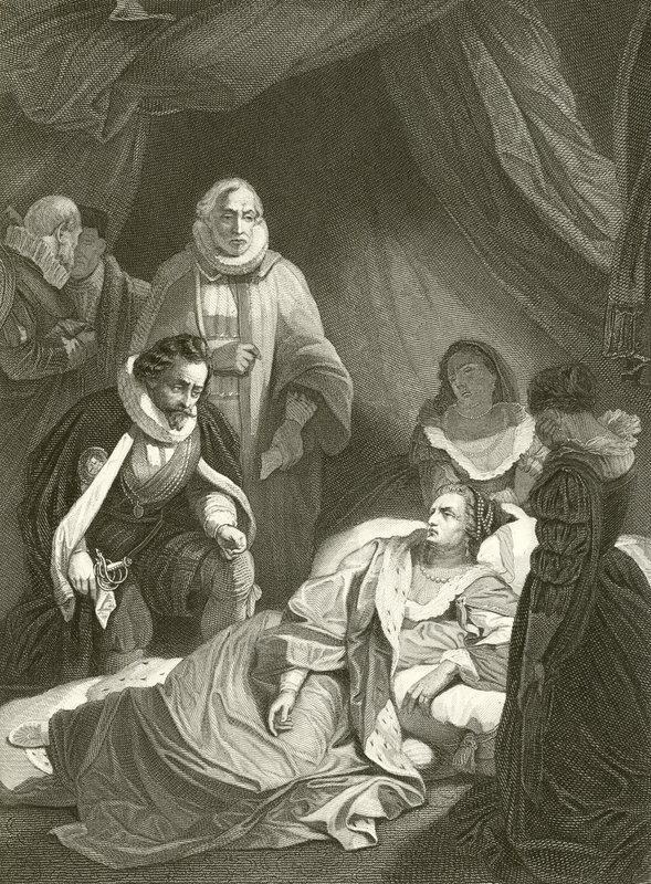 Ultime ore della regina Elisabetta da Robert Smirke