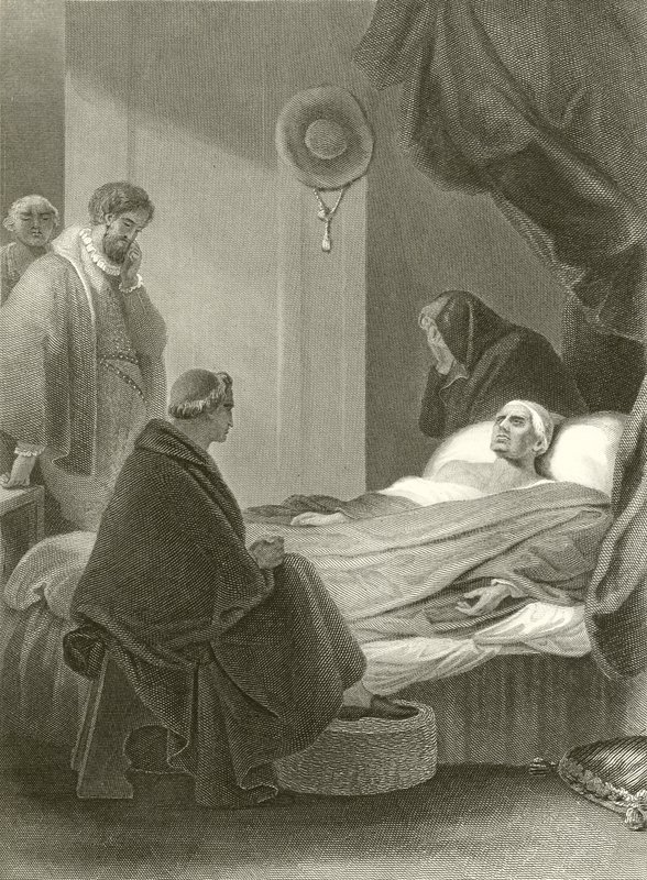 La morte del Cardinale Wolsey da Robert Smirke