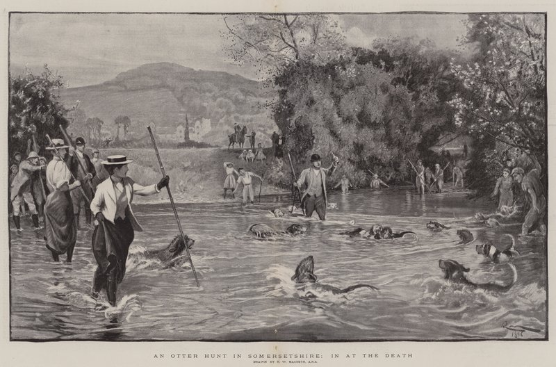 Caccia alla lontra nel Somersetshire, alla morte da Robert Walker Macbeth