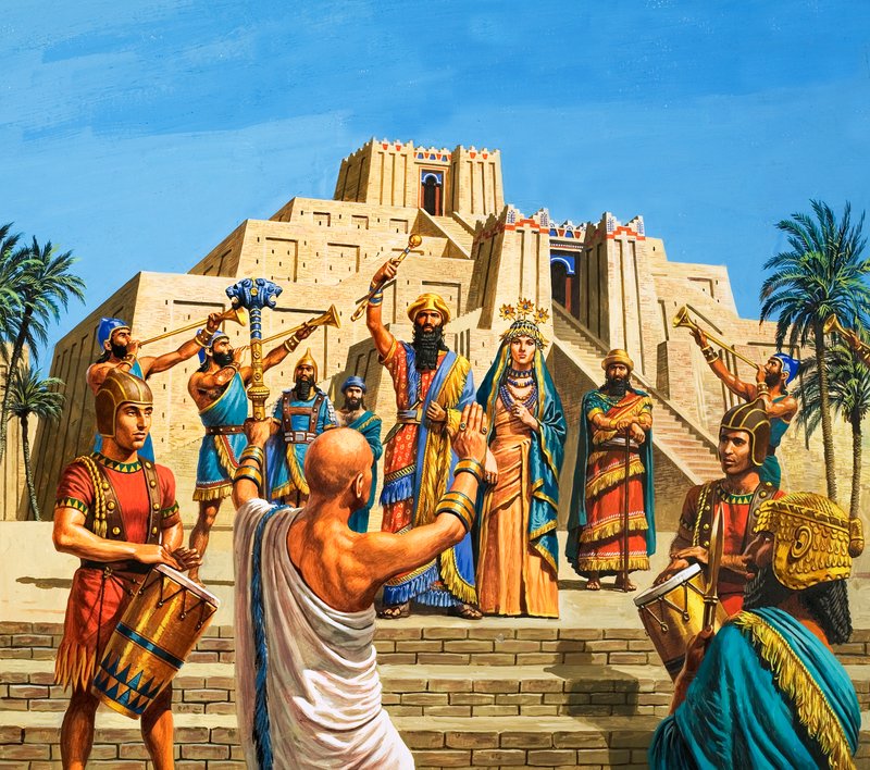 Tempio babilonese innalzato alla gloria di Sargon da Roger Payne