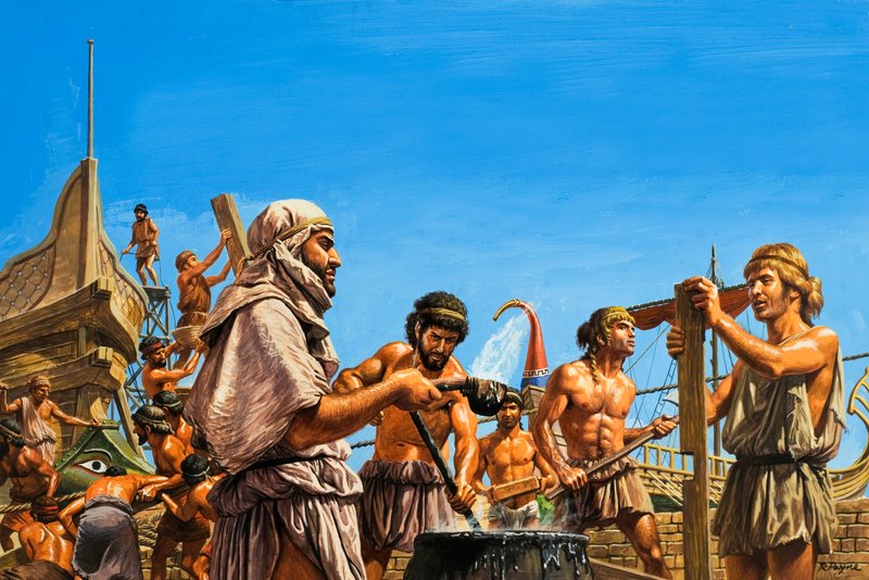 La costruzione della marina ateniese da Roger Payne