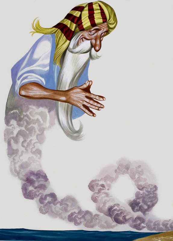 Genie (gouache on paper) da Ron Embleton