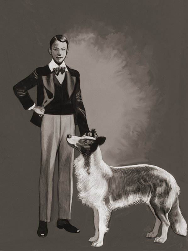 Gufo grigio (gouache su carta) da Ron Embleton