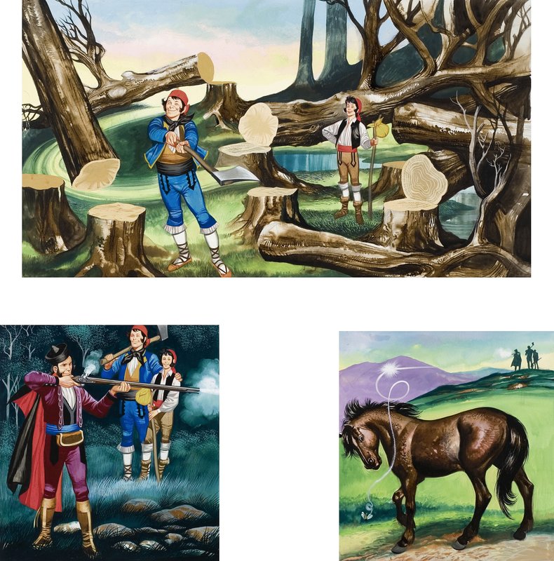Illustrazioni per Michael e gli uomini forti da Ron Embleton