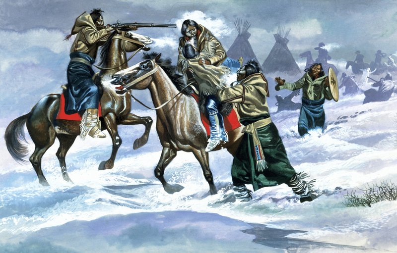 Indiani nella neve da Ron Embleton