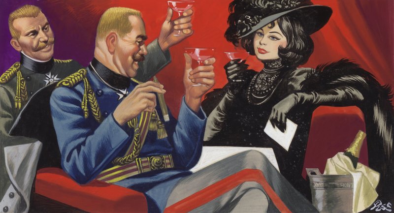 Mata Hari con un amico dell