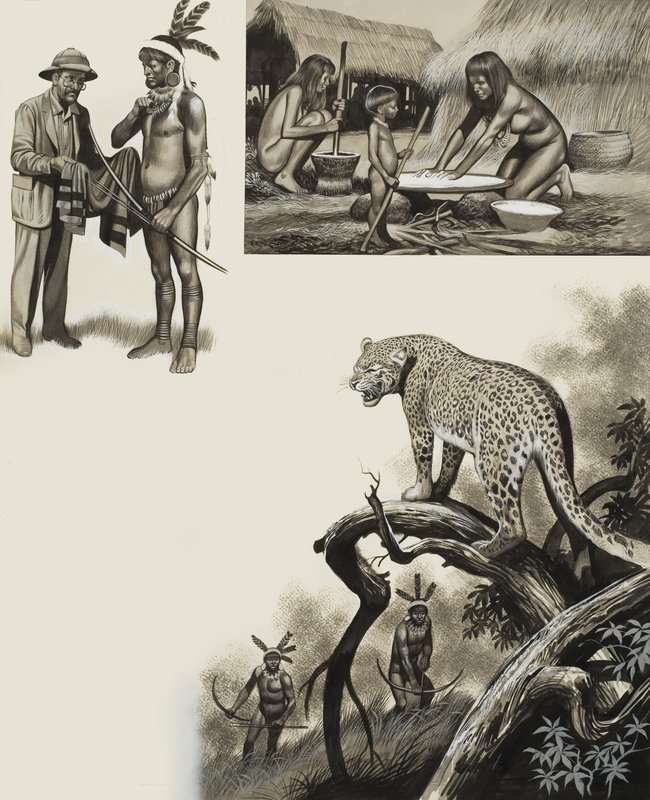 Il Chavante (gouache su carta) da Ron Embleton