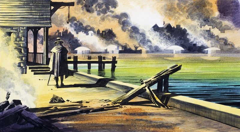 Il grande incendio di Londra da Ron Embleton