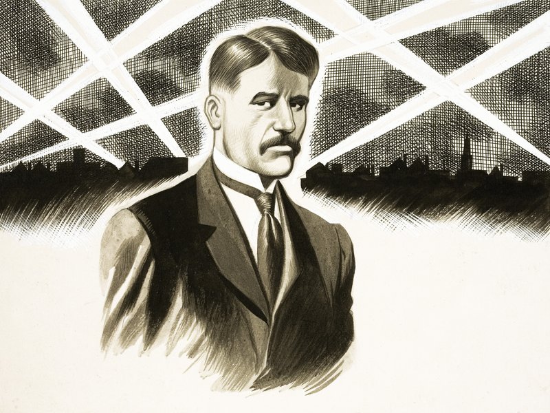 Il loro diario della settimana: Raid dello Zeppelin (Arnold Bennett) da Ron Embleton