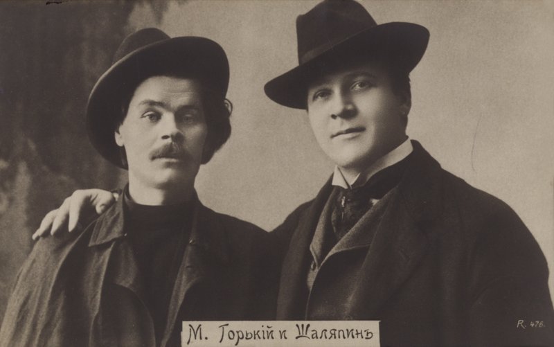 Maxim Gorky e Feodor Chaliapin da Russian Photographer