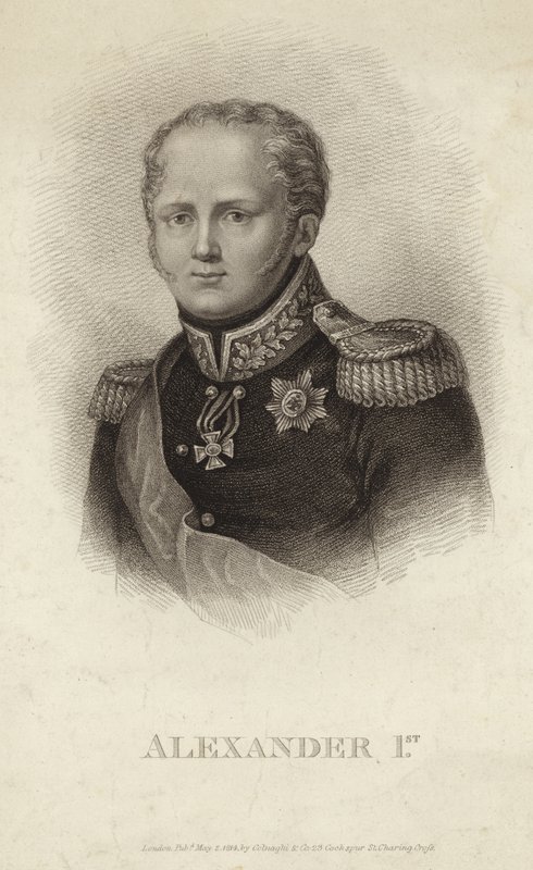 Alessandro I - Imperatore di Russia (1777-1825) da Russian School