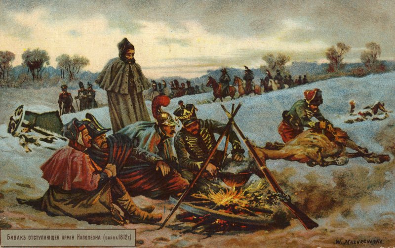 Ritirata di Napoleone da Mosca da Russian School