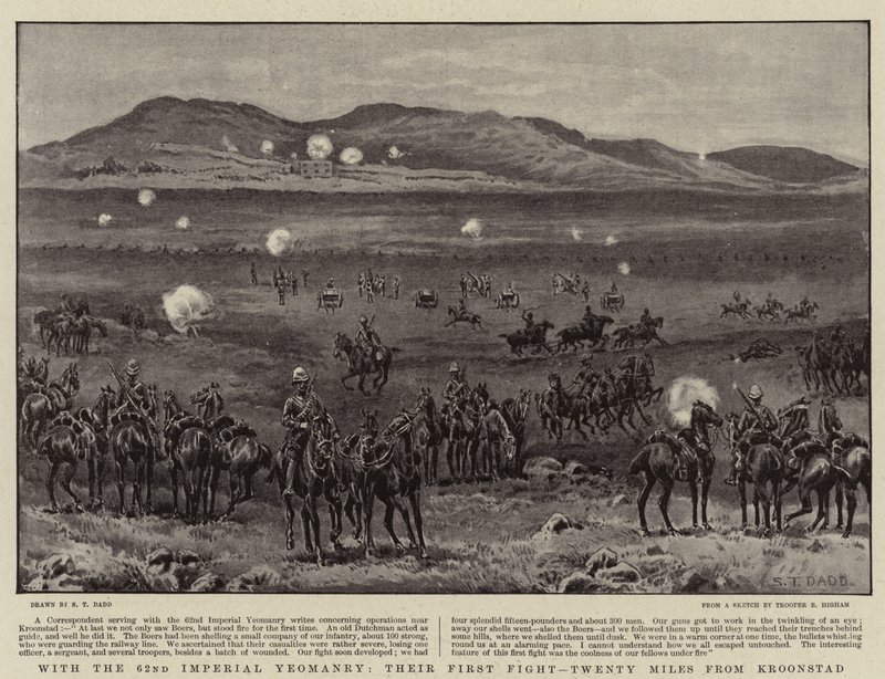 Con il 62° Yeomanry Imperiale, il loro Primo Combattimento, Venti Miglia da Kroonstad da S.T. Dadd