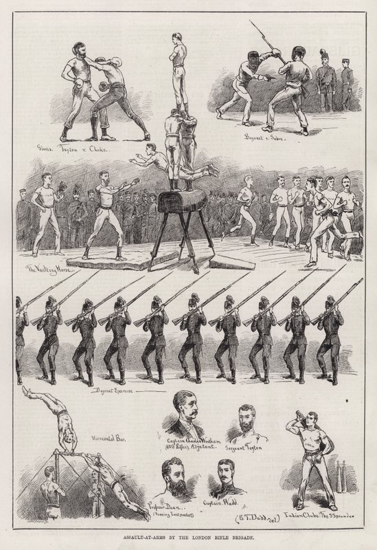Assalto alle armi della London Rifle Brigade (incisione) da S. T. Dadd