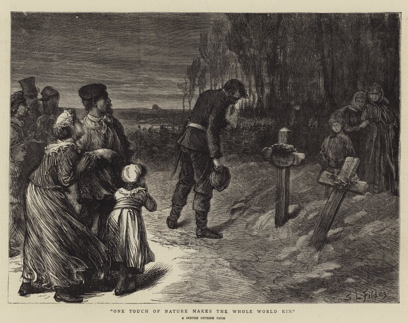 Un Tocco di Natura Rende il Mondo Intero Parente da Samuel Luke Fildes