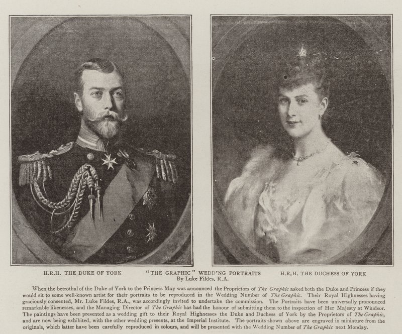 Ritratti di nozze grafici da Samuel Luke Fildes