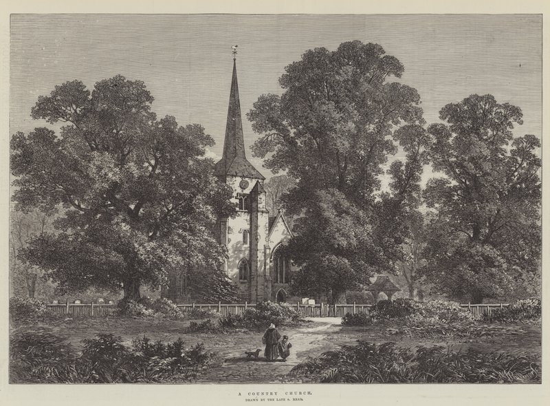 Una chiesa di campagna da Samuel Read