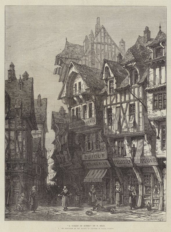Una strada a Rouen da Samuel Read