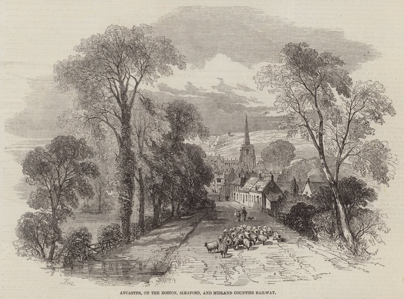 Ancaster, sulla Boston, Sleaford e Midland Counties Railway da Samuel Read