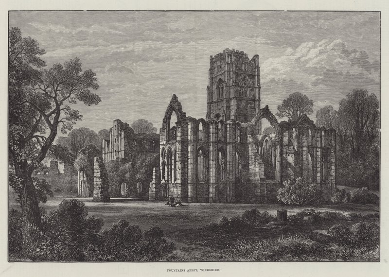 Abbazia di Fountains, Yorkshire da Samuel Read