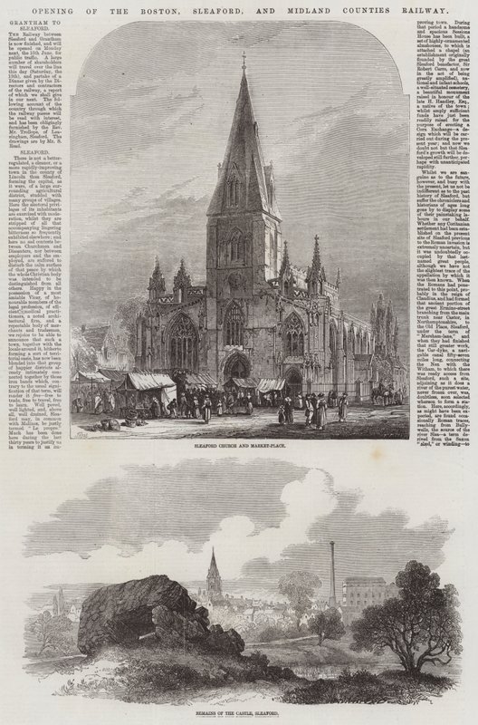 Apertura della ferrovia di Boston, Sleaford e delle contee del Midland da Samuel Read