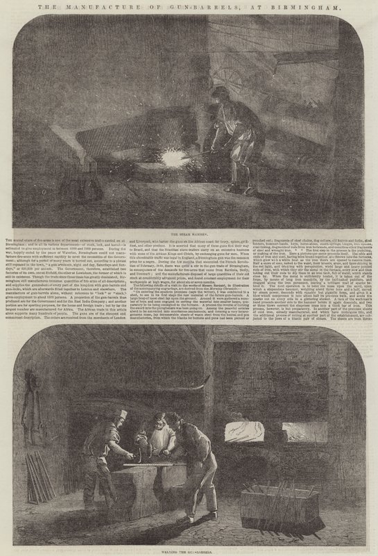 La fabbricazione delle canne da fucile, a Birmingham da Samuel Read