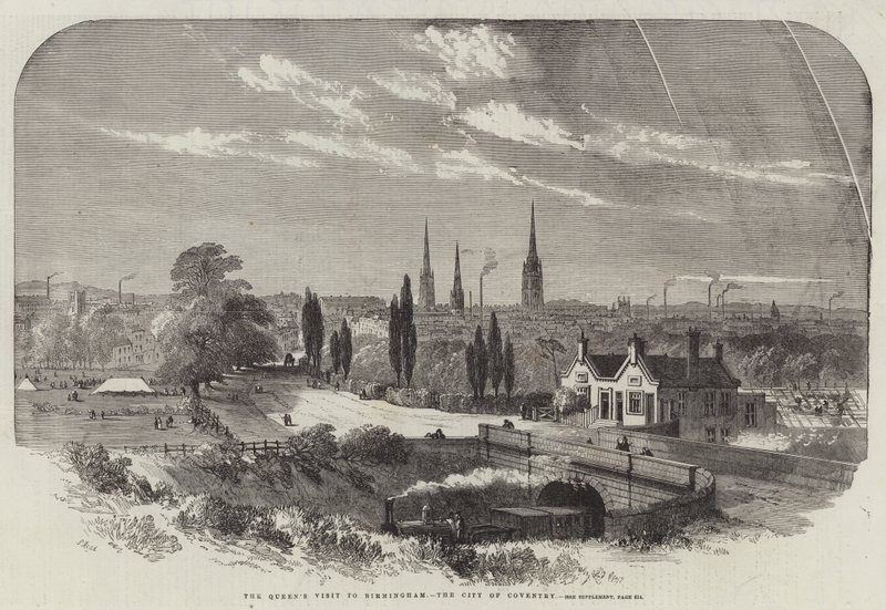La visita della regina a Birmingham, la città di Coventry da Samuel Read