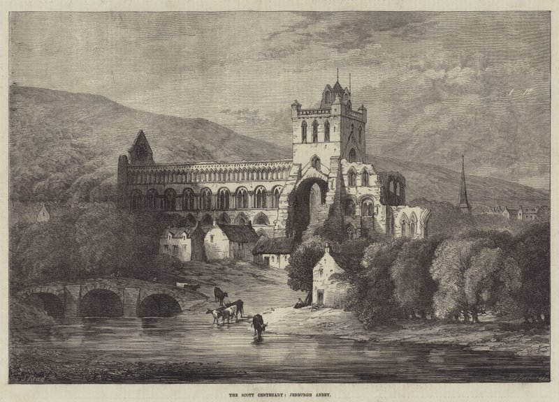 Il Centenario di Scott, Abbazia di Jedburgh da Samuel Read